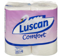 Бумага туалетная Luscan Comfort 2-слойная белая (4 рулона в упаковке)