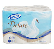 Бумага туалетная Luscan Deluxe 3-слойная белая (24 рулонов в упаковке)