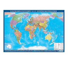 Настенная карта Мир политическая 1:25 млн