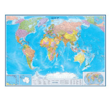 Настенная политико-административная карта мира 1:17 млн (2030х1440 мм)