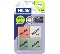 Ластик Milan 430 каучуковый 49х23х9 мм (4 штуки в упаковке)