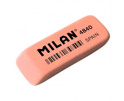 Ластик Milan 4840 каучуковый розовый 52х19х08 мм