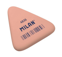 Ластик Milan 4836 каучуковый розовый 50х44х7 мм