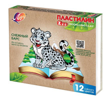 Пластилин классический Луч Zoo 12 цветов 180 г