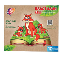 Пластилин классический Луч Zoo 10 цветов 150 г