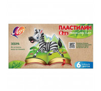 Пластилин классический Луч Zoo 6 цветов 90 г