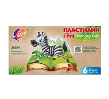 Пластилин классический Луч Zoo 6 цветов 90 г