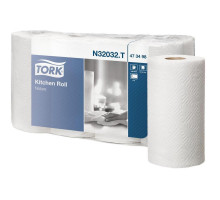 Полотенца бумажные Tork 2-слойные белые 4 рулона по 20.4 метров