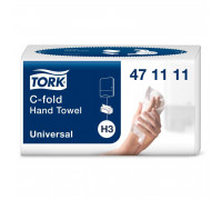 Полотенца бумажные листовые Tork Universal Н3 С-сложения 2-слойные 120 листов (артикул производителя 471111)