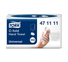 Полотенца бумажные листовые Tork Universal Н3 С-сложения 2-слойные 120 листов (артикул производителя 471111)