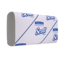 Полотенца бумажные листовые Kimberly Clark Scott SlimFold Z-сложения 1-слойные 16 пачек по 110 листов (артикул производителя 5856)