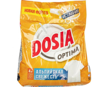 Порошок стиральный автомат Dosia Optima Альпийская свежесть 4 кг