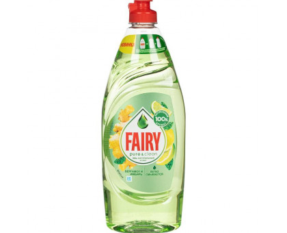 Средство для мытья посуды Fairy Pure&Clean Бергамот и имбирь 650 мл