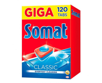 Таблетки для посудомоечных машин Giga Somat Classic (120 штук в упаковке)