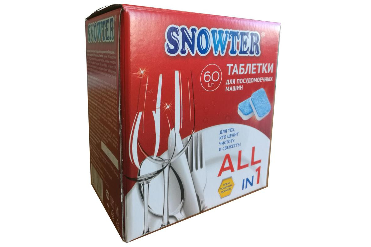 Таблетки для посудомоечной машинки. Таблетки для посудомоечных машин Snowter 60шт/уп. Snowter таблетки для ПММ 60шт. Таблетки для посудомоечных машин Snowter all in 1 (60 штук в комплекте). Соль для посудомоечной машины Snowter.