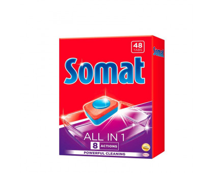 Таблетки для посудомоечных машин Somat All in 1 (48 штук в упаковке)