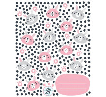 Тетрадь школьная Academy Style Животные в горошек А5 24 листа в клетку на скрепке (обложка в ассортименте)