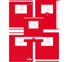 Тетрадь школьная Проф-пресс А5 12 листов в клетку (обложка в ассортименте)
