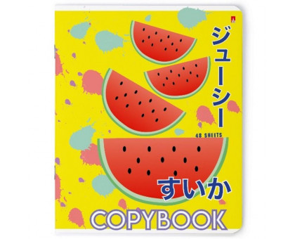 Тетрадь общая Альт Арбузный фреш А5 48 листов в клетку на скрепке (обложка в ассортименте)