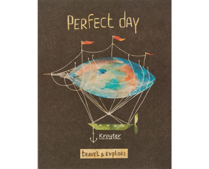 Тетрадь общая Kroyter Perfect day А5 48 листов в клетку на скрепке