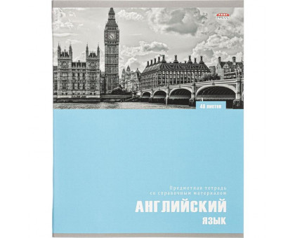 Тетрадь предметная по английскому языку Проф-пресс Арт А5 48 листов в клетку