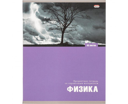 Тетрадь предметная по физике Проф-пресс Арт А5 48 листов в клетку