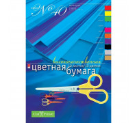 Бумага цветная Альт (А4, 10 листов, 10 цветов, мелованная)