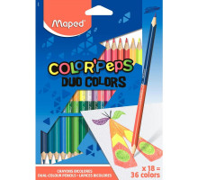 Карандаши цветные Maped Color'peps 36 цветов (двусторонние) трехгранные