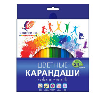 Карандаши цветные Луч Классика 24 цвета шестигранные