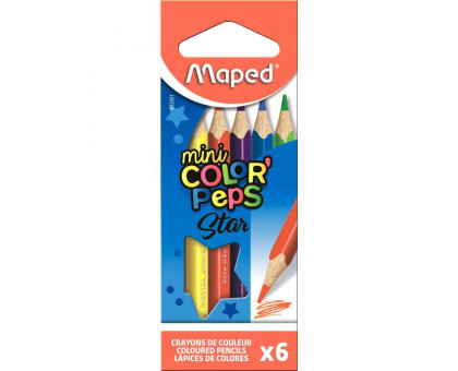 Карандаши цветные Maped Maped Color'peps 6 цветов трехгранные