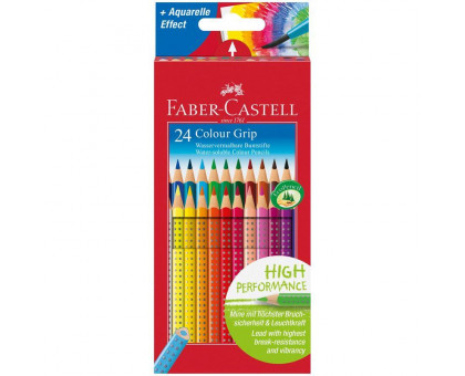 Карандаши цветные Faber-Castell Grip 24 цвета трехгранные