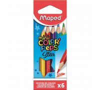 Карандаши цветные Maped mini Color'peps Star 6 цветов трехгранные