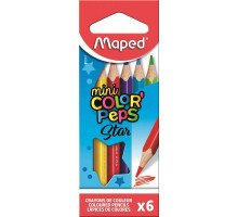 Карандаши цветные Maped mini Color'peps Star 6 цветов трехгранные