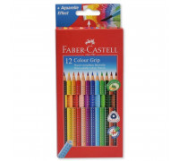 Карандаши цветные Faber-Castell Colour Grip 12 цветов трехгранные