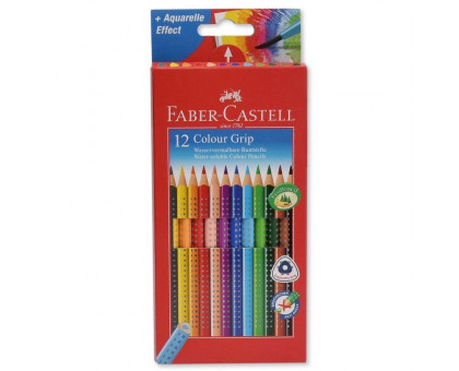 Карандаши цветные Faber-Castell Colour Grip 12 цветов трехгранные