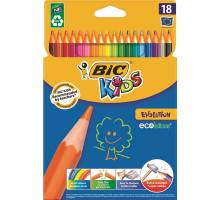 Карандаши цветные Bic Kids Evolution 18 цветов шестигранные
