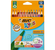 Карандаши цветные Bic Kids Evolution 12 цветов трехгранные